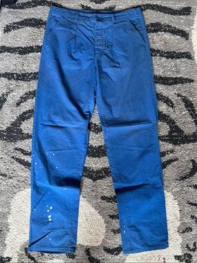 OP Men's Royal Blue Straight Chinos